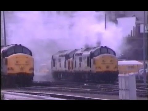 Start-up of a Rather Sick Class 37 - Newport before Electrification.