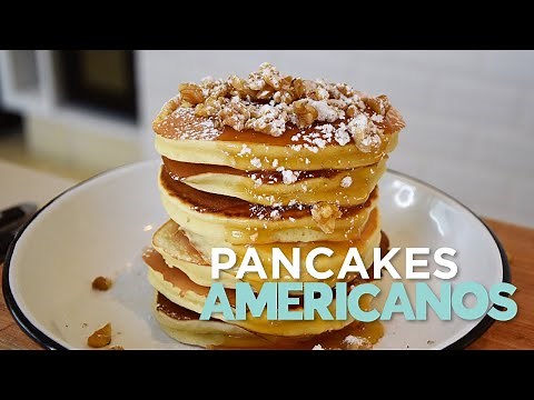 How to make 🥞 Fluffy homemade American-style pancakes in 1 step. Beautiful for a good breakfast.