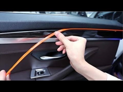 Lumini Ambientale Auto Fir Neon Banda Led Bord si Usi | Tutorial Montaj