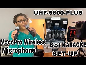 VocoPro UHF- 5800- Wireless Microphone- Unboxing- Best KARAOKE & EASY Set Up- Review #JennaVlogs