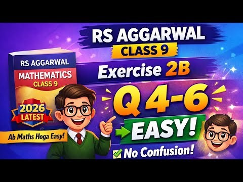 #9thmaths #2026 #rsaggarwal |Ch 2 Polynomials RS Aggarwal (2026-27) Full Solutions 