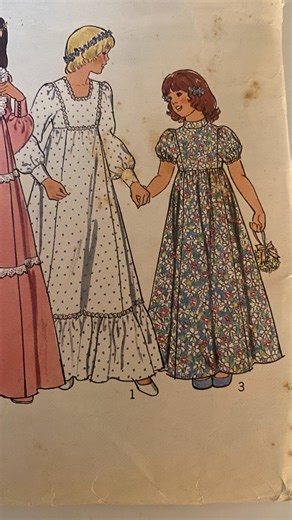 Sewing Pattern 1970s Flower Girl - Etsy Australia