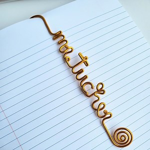 Personalized Wire Bookmark: Teacher Appreciation Gift, Bookworm Present, Stocking Stuffer, Gifts Under 15 - Etsy