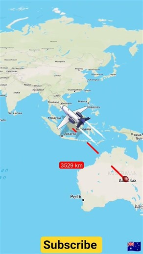 Watch this 8,000+ km flight in 9 seconds!” ✈️