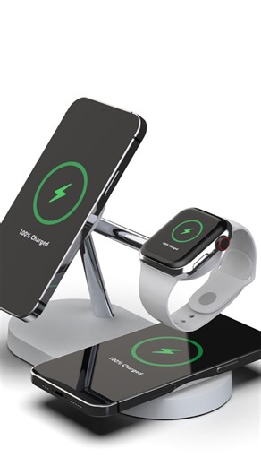 avenzocart on Instagram: "⚡ 5-in-1 Magnetic Wireless Charger – 15W Fast Charging Charge your phone, smartwatch & headset at the same time—no cables, no clutter. Perfect for desk setups, bedside tables & travel ✨ ✅ 15W fast wireless charging ✅ Magnetic snap-on alignment ✅ All-in-one charging station ✅ Clean, modern design Upgrade your charging game today 🔋 🛒 Link in bio #MagneticWirelessCharger #5in1Charger #WirelessCharging #FastCharging15W #PhoneCharger #SmartWatchCharger #HeadsetCharger #Des