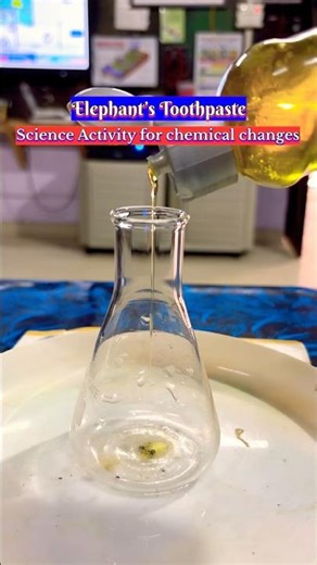 ✅🐘Elephants toothpaste: chemical changes