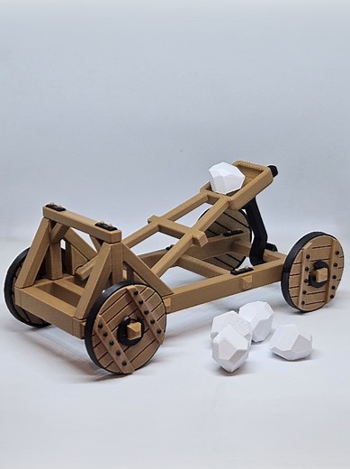 Build a Medieval Mini Catapult with 3D Printing