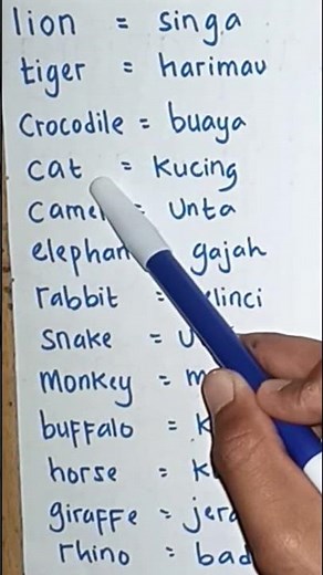 Kosakata Bahasa Inggris Tentang Hewan / English Vocabulary about Animals #shorts