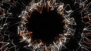 Orange and White Structures Moving Background VJ Loop in 4K