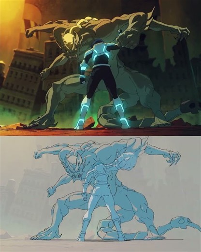 2 Cool Steps For How We Animated This Sakuga Scene - #CoryxKenshin Monsters We Make #anime #sakuga