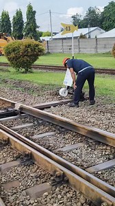 Manual track shifting. #reels #railroad #train #railway | Railway and Train