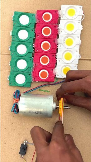 How to Power 15 LED Lights Using a Dynamo Generator #diy #generator #schoolprojects