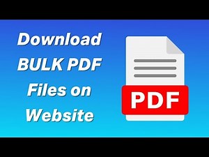 How to download Bulk PDF Files on any Website? Batch PDF Downloader