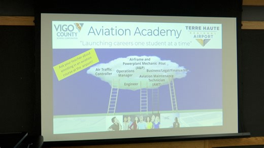Terre Haute Regional Airport and VCSC officials discuss new Aviation Academy Pathway