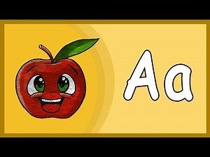 Letter A song for kindergarten - how to pronounce letter A in english nursery rhymes video