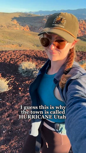 One thing about the town of Hurricane, Utah is that it’s gonna be windy haha Except, it’s actually not pronounced Hurricane like the storm system, it’s actually Hurr-uh-can lol so the more you know 😅✨ #hurricaneutah #utahisrad #utahisbeautiful #zionnationalpark #travelutah | Kristenmayx