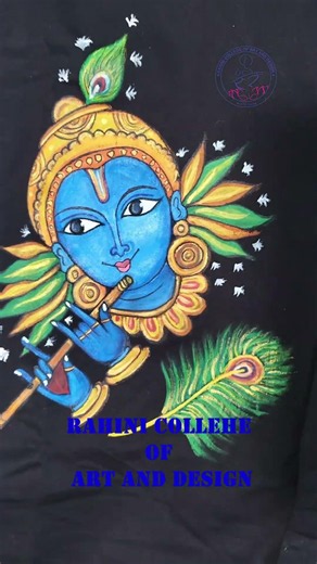 hand painted shirt rahini college of art and design #artanddesign #artinindore #rahinicollege
