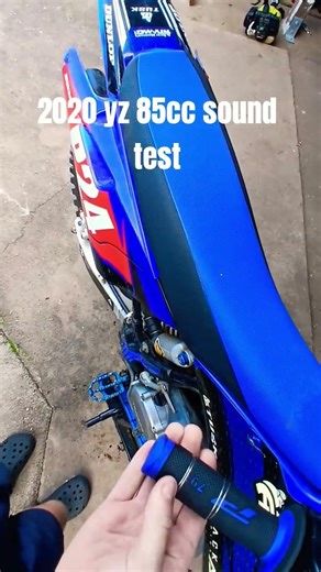 Yz85 sound test #soundtest #exhaust #revving #dirtbike