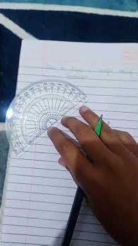 How to draw an angle using only protractor #maths #problem