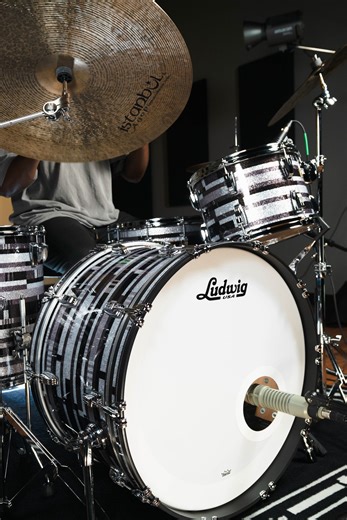 12K views · 255 reactions | Meet Digital Black Sparkle — a bold take on Ludwig’s iconic wrapped finishes. With a sleek, modern edge and deep reflective shimmer, this wrap brings a contemporary attitude to a classic form. We’re featuring standout Ludwig wraps that blend tone, style, and presence. Stay tuned for more in the series. #LudwigDrums #DigitalBlackSparkle #CustomDrums #ModernWraps #ItHitsDifferent | Ludwig Drums | Facebook