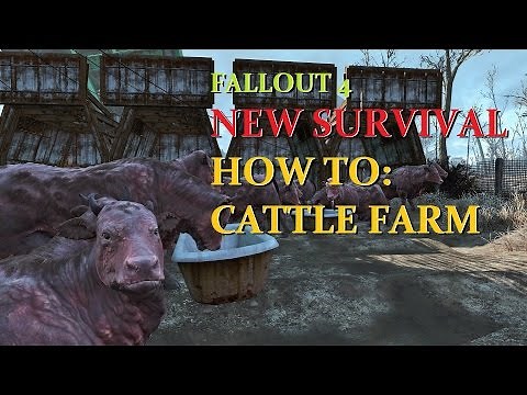 NEW SURVIVAL HOW TO: CATTLE FARM FALLOUT 4