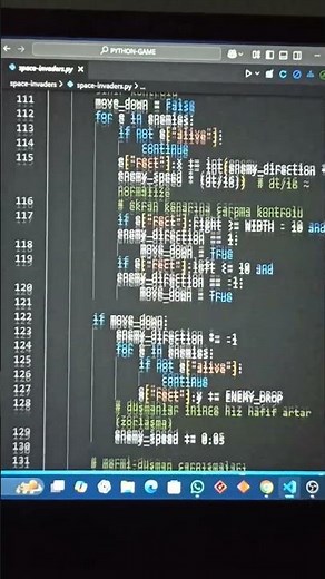 🚀 Sıfırdan Python ile Space Invaders oyunu yaptım!