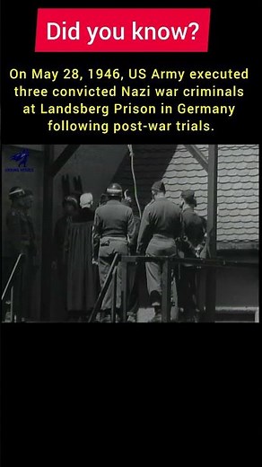 The Final Moments of Three Nazi War Criminals | Landsberg, 1946 #ww2
