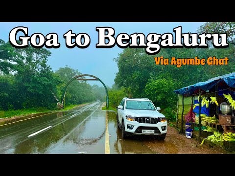 EP5: Monsoon RoadTrip 2025 | Goa to Bengaluru Via Agumbe | Uttara Kannada Drone View | Roving Couple