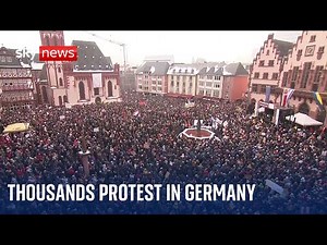 Tens of thousands of Germans protest against far-right