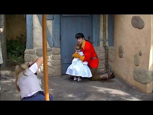 Gaston Meets Guests in the Magic Kingdom at Walt Disney World