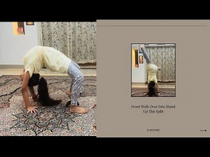 Front walkover into a split | Beginners Guide| Flexible back is important👍