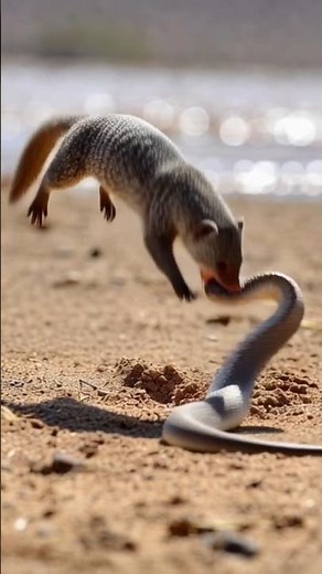 Mongoose Vs Deadly Snack #shortsfeed #animalfight #snake #mongoosevssnack #mongoose