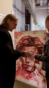 JAMIE CAMPBELL BOWER! 🩸 Epic to meet and present a special artwork to Jamie Campbell Bower today at Wales Comic Con The portrait is of him as Vecna (001) in Stranger Things using fake blood finger/handprints! 🖐️ What a gent!!! #JamieCampbellBower #Vecna #StrangerThings #art #artist #artistsofinstagram #walescomiccon #wcc #nathanwyburn #fyp | Nathan Wyburn Art