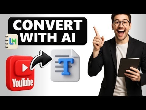 Convert YOUTUBE VIDEO to TEXT SUMMARY with NotebookLM AI | FREE & EASY