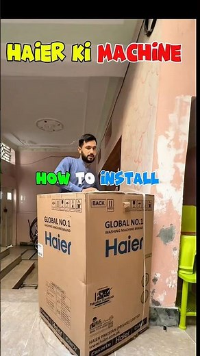 Haier automatic washing machine installation