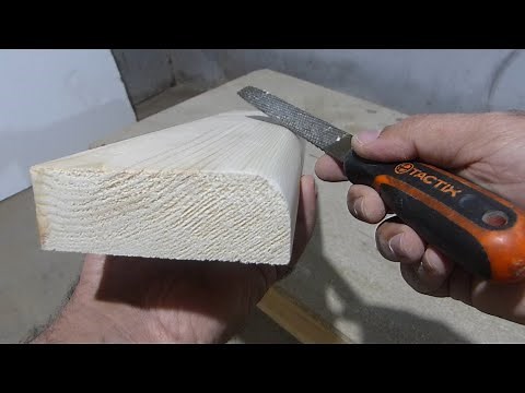 round edge of wood with files