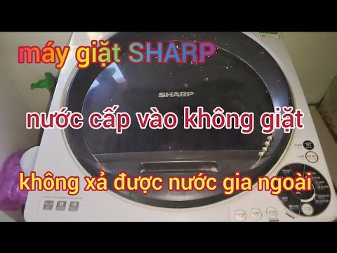 How to fix a SHARP washing machine that supplies water but doesn't wash. Doesn't drain water outs...