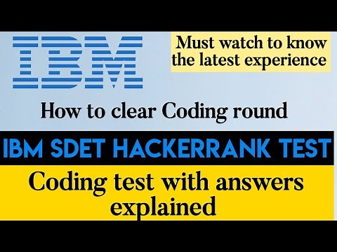 IBM Online Assessment Test experience | IBM HackerRank Test | IBM SDET Coding Test | IBM Coding Test