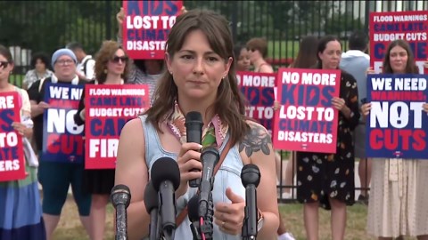 Mothers of Camp Mystic campers hold memorial outside White House