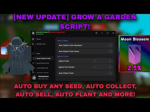 [NEW UPDATE] GROW A GARDEN SCRIPT - KEYLESS! - AUTO COLLECT - AUTO BUY SEEDS - CANDY BLOSSOM & MORE!