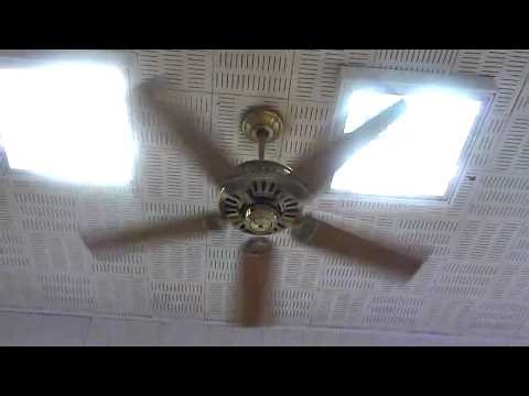 Emerson Heat Fan, Hunter Passport III, and Emerson Hugger Ceiling Fans in a Bowling Alley