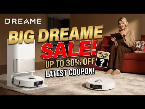 Dreame Coupon Code & Sale: Save 30% on 🤖Air Purifiers, Hair Care, Cordless Vacuums & Robot Cleaners!
