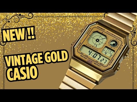 The Newest Vintage Gold Casio Watch!!! A130WEG-9A