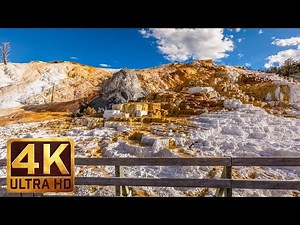 Virtual Journey to Yellowstone National Park, Summer | 4K Nature Relax Video - 3 HRS Nature Sounds