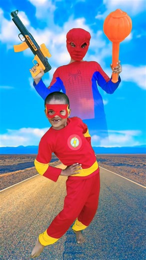 Spider-Man & Flash Drop Insane Robotic Dance Battle! 🤖🕷️⚡ #shorts