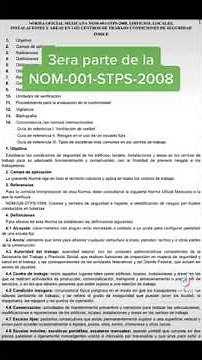 3era Parte Requisitos de seguridad NOM-001-STPS-2008 Condiciones en pisos y escaleras