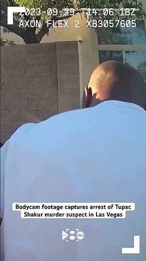 Bodycam footage captures arrest of Tupac Shakur murder suspect in Las Vegas