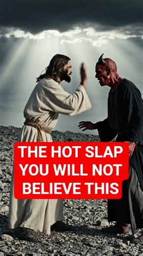 The Hot slap from Jesus to devil, the battle for God's people, #jesus #shorts #love #shortvideo.