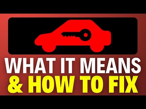 Red Car With A Key Symbol On Nissan Dashboard | What it Means & How To Fix