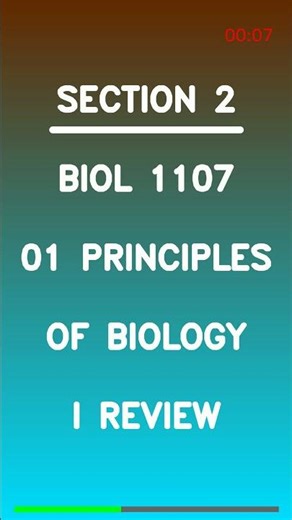 BIOL 1107 01 Principles of Biology I Review Latest 2026 🚀🌱🔬